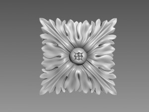 Decor square 02 3D Model