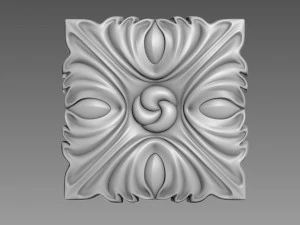 Decorvierkant 04 3D Model