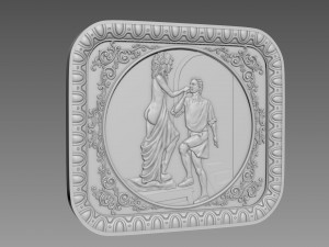 Galatea Bas-Relief Modèle 3D