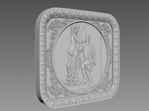 Galatea Bas-Relief Modèle 3D