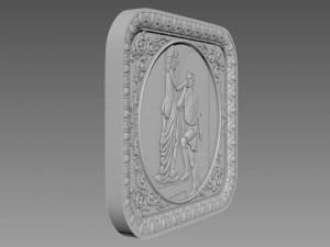 Galatea Bas-Relief Modèle 3D