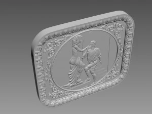Galatea Bas-Relief 3D Model