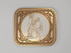 Galatea Bas-Relief 3D Model