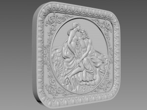 Hera Bas-Relief Modello 3D