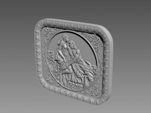 Hera Bas-Relief Modello 3D