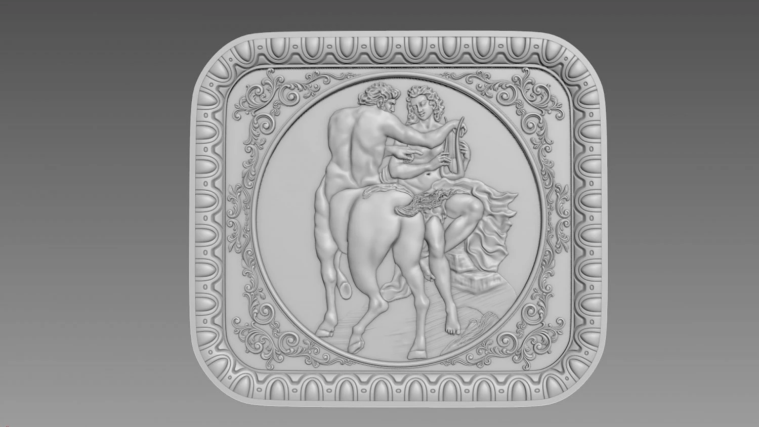 Centaur Bas-Relief 3D Model .c4d .max .obj .3ds .fbx .stl .blend 