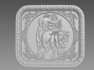 Centaur Bas-Relief Modèle 3D