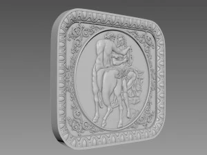 Centaur Bas-Relief 3D Model