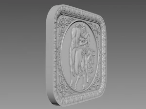 Centaur Bas-Relief 3D Model