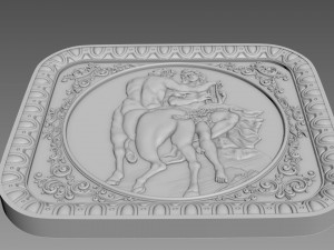 Centaur Bas-Relief 3D Модель