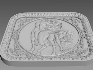 Centaur Bas-Relief 3D Model