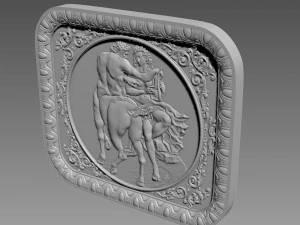 Centaur Bas-Relief 3D Model