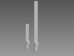 Furniture leg 3D Model