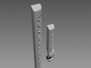 Furniture leg 3D Model