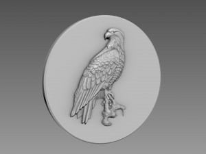 Eagle Bas-relief 3D Модель