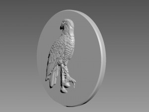 Eagle Bas-relief 3D Модель