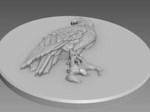 Eagle Bas-relief 3D Модель
