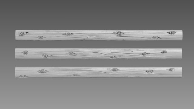 Wooden log 3Dモデル .c4d .max .obj .3ds .fbx .stl .blend 