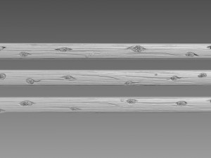 Wooden log Modelo 3D