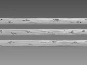 木の丸太 3Dモデル