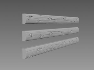 Wooden log 3Dモデル