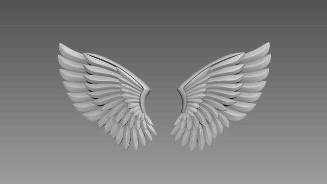 Wings relief Modèle 3D .c4d .max .obj .3ds .fbx .stl .blend 