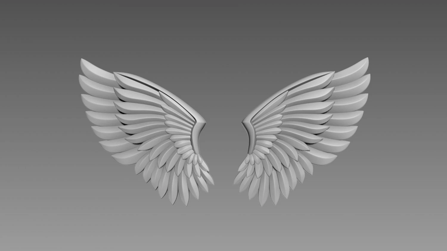 Wings relief 3D Model .c4d .max .obj .3ds .fbx .stl .blend