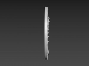 Menorah Bas-Relief 3D-Modell