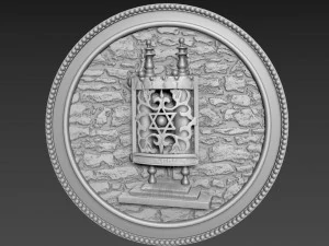 托拉浅浮雕 3D 模型