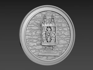 Torah Bas-Relief 3D Model