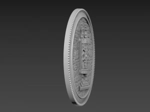 Torah Bas-Relief 3D Model