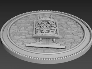 Torah Bas-Relief Model 3D