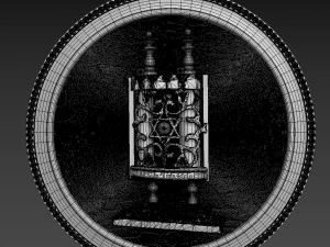 Torah Bas-Relief 3D Model