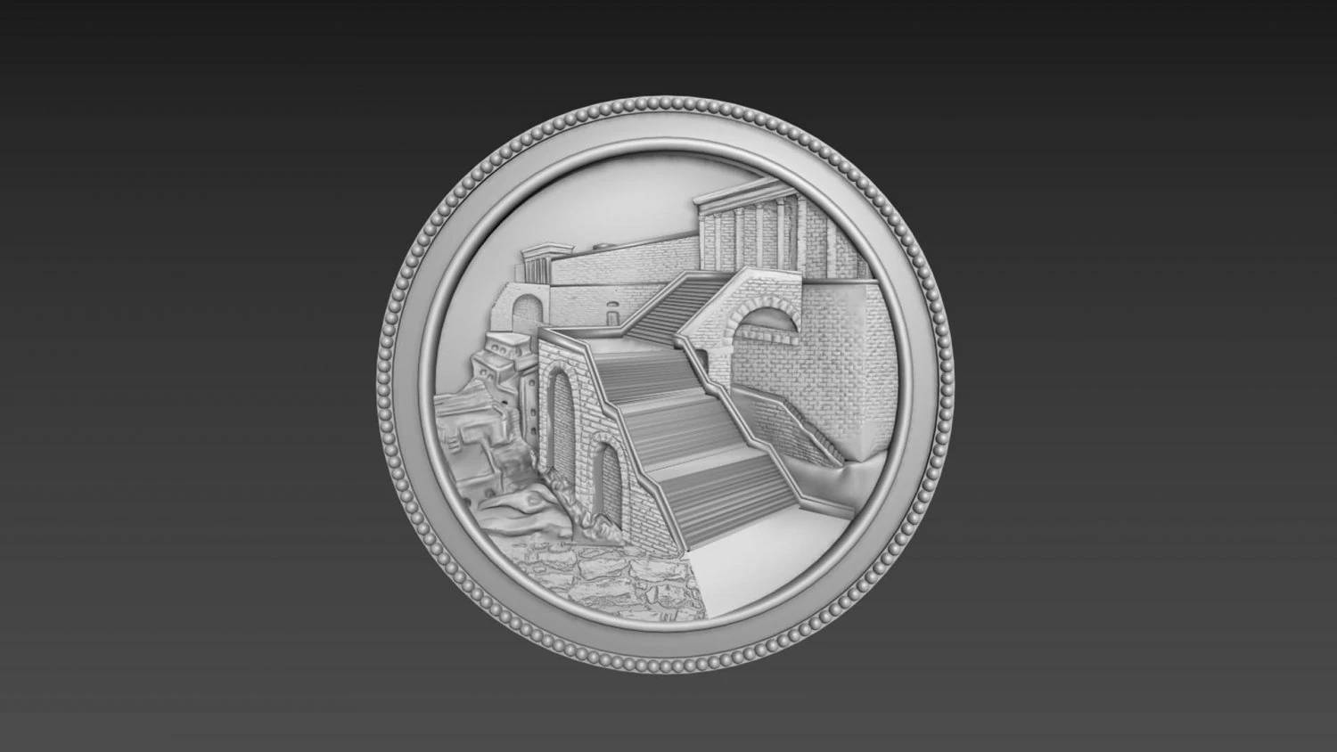 Jerusalem Second Tample Relief 3D Model .c4d .max .obj .3ds .fbx .stl .blend