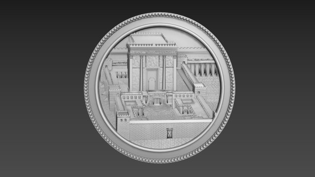 Jerusalem First Tample Relief Model 3D .c4d .max .obj .3ds .fbx .stl .blend 