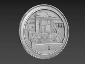 Jerusalem First Tample Relief Model 3D