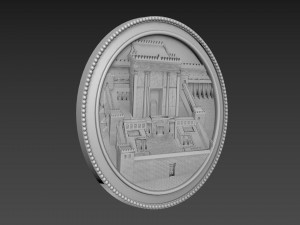 Jerusalem First Tample Relief Model 3D