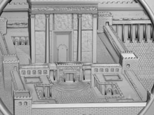 Jerusalem First Tample Relief Model 3D