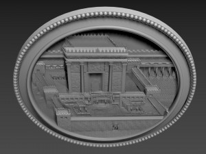 Jerusalem First Tample Relief Model 3D