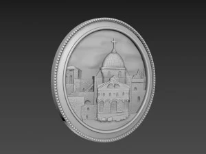 Church of the Holy Sepulcher Relief 3D Model