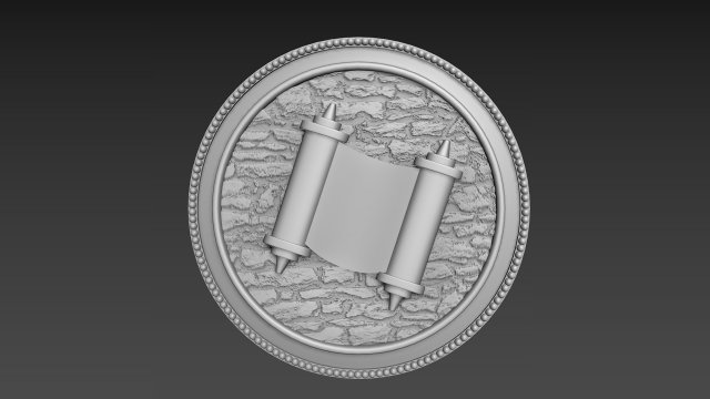 Torah Bas-Relief Model 3D .c4d .max .obj .3ds .fbx .stl .blend 