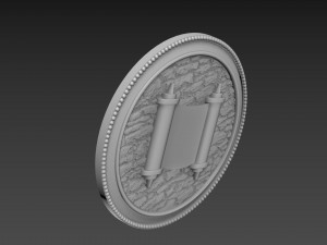 Torah Bas-Relief Model 3D