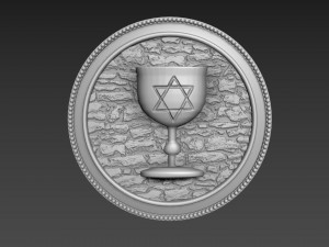 Holy Grail Bas-Relief Modelo 3D
