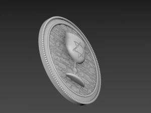 Holy Grail Bas-Relief 3D Model