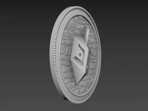 Hanukkah Bas-Relief 3D Model