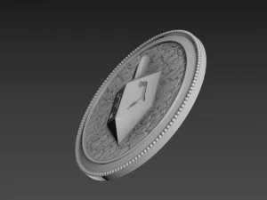Hanukkah Bas-Relief 3D Model