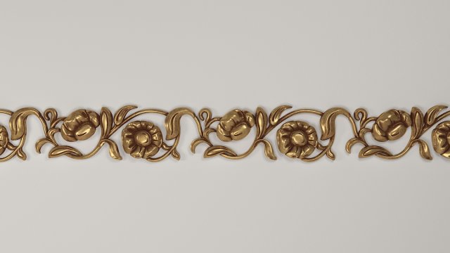 Molding Flowers 3D Модель .c4d .max .obj .3ds .fbx .stl .blend 