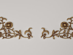 Corner Decor Flowers 3D Model