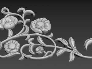 Corner Decor Flowers 3D Model