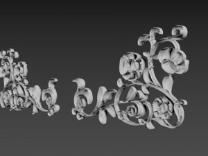 Corner Decor Flowers 3D Model